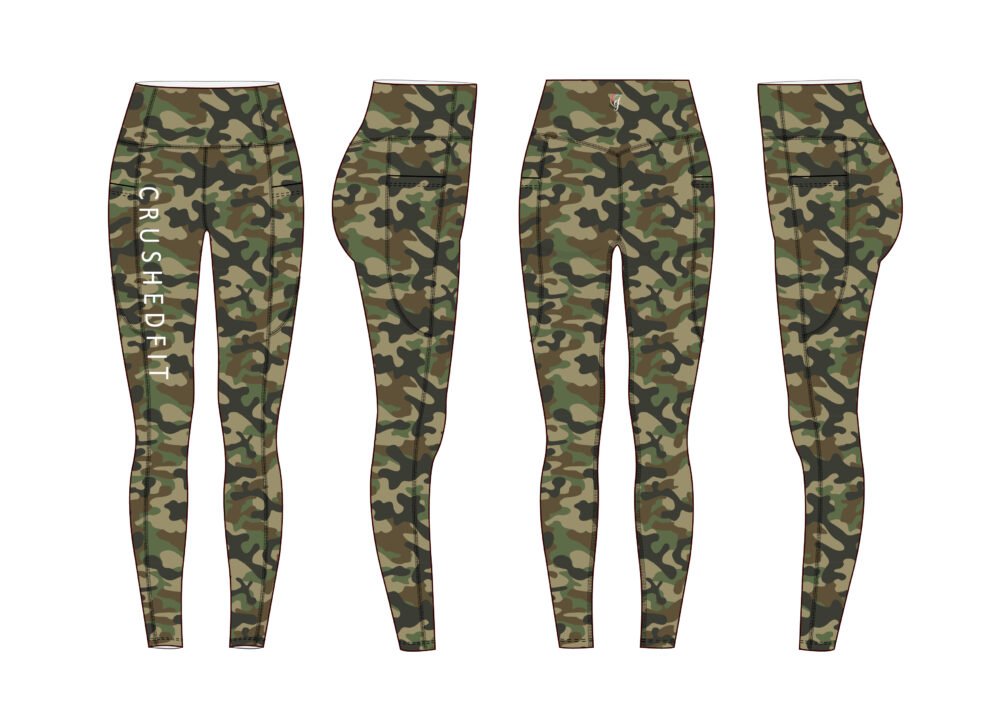 Crushed Camo Leggings