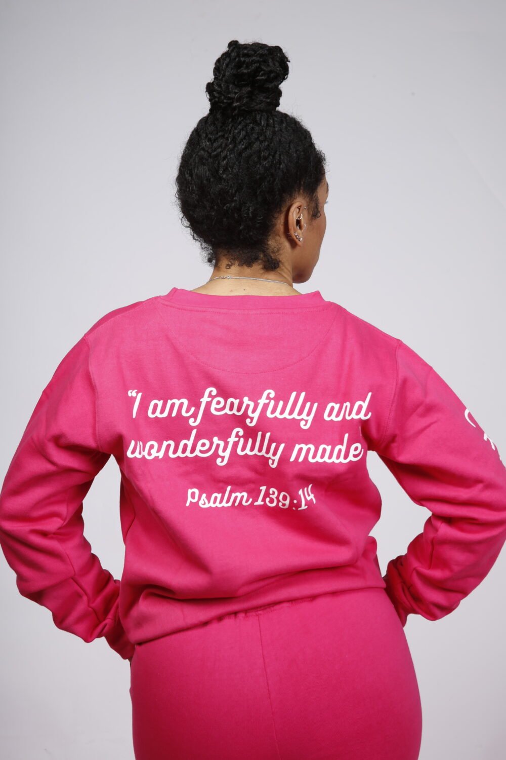 Pink Inspirational Sweat Shirt - Image 2